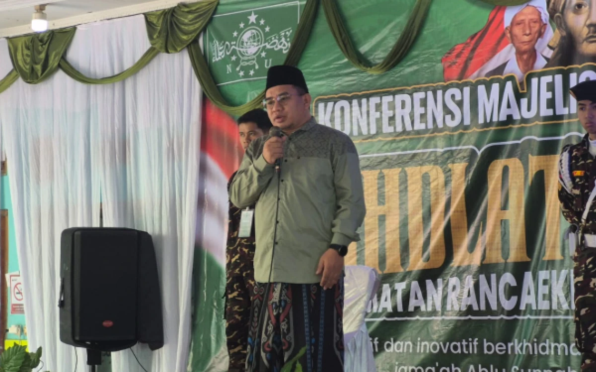 Thumbnail Berita - Di Konfercam NU Rancaekek, Yusuf Ali Tantowi Bicara Kekuatan Berbagi
