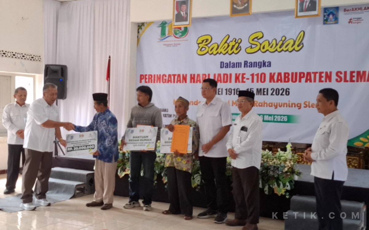 Thumbnail Berita - Rayakan Hari Jadi ke-110, Pemkab Sleman Tebar Bantuan RTLH hingga Air Bersih di Tempel