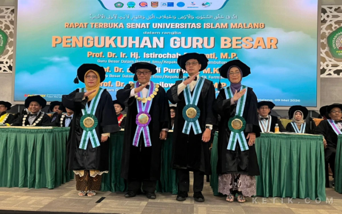 Thumbnail Berita - Unisma Kukuhkan 3 Guru Besar Baru, Dongkrak Riset dan Publikasi Internasional
